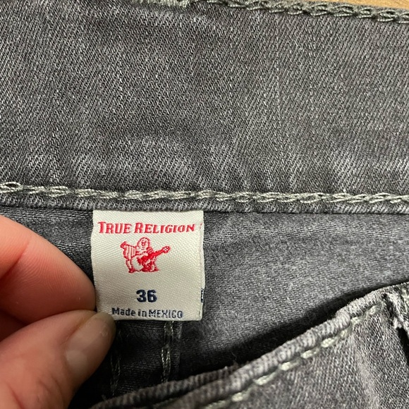 Men’s Ricky Relaxed Straight Leg Black True Religion Pants Size (36”x 31”) - Picture 3 of 10